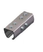 Mof rail RVS voor rail en wissel, RVS rail bocht 90º  Connector for rail stainless steel Rail and swiffel, Stainles rail bend 90º   DCA 2619,  Dunnewolt 999.14.022, Senso Technics, 